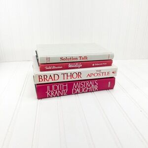 Red Decorative Book‎ Stack: Vintage Display Books